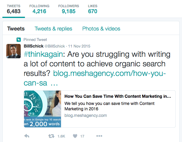 Top Social Media Networks for Content Marketing: Twitter
