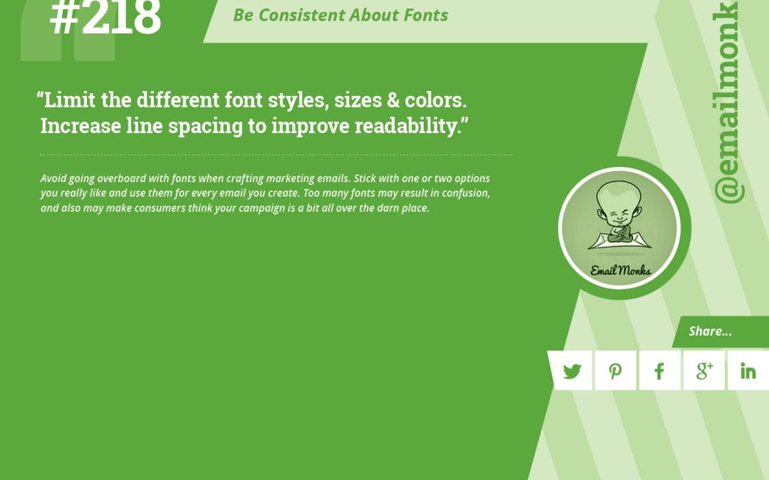 #218: Be Consistent About Fonts