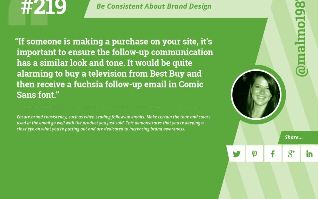 #219: Be Consistent About Brand Design