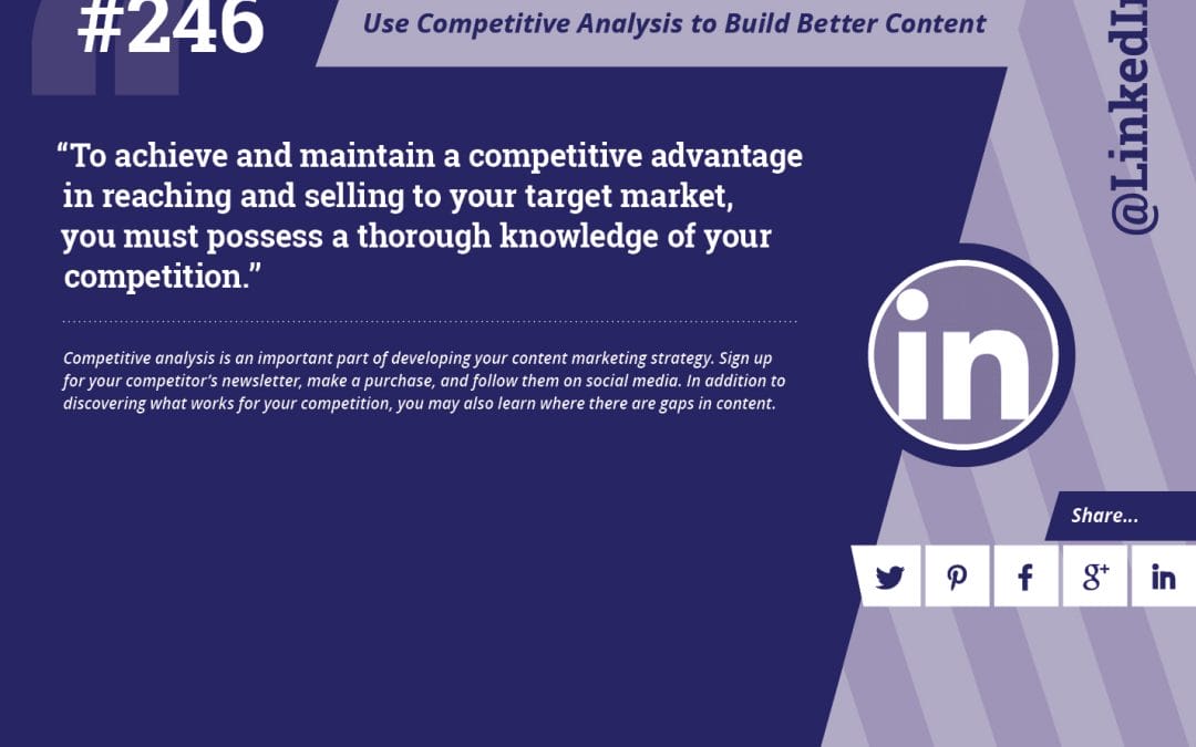 #246: Use Competitive Analysis to Build Better Content