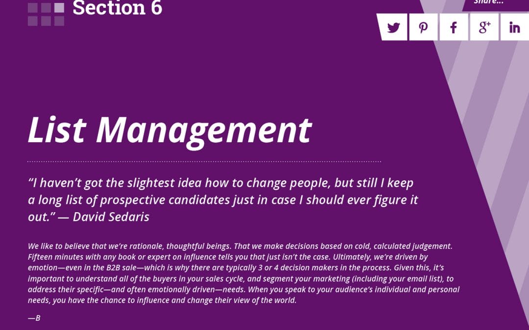 Section 6: List Management