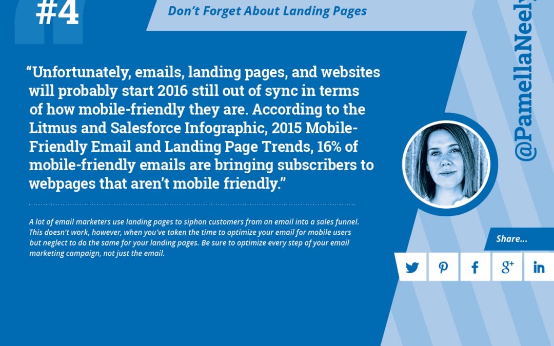 #4: Don’t Forget About Landing Pages