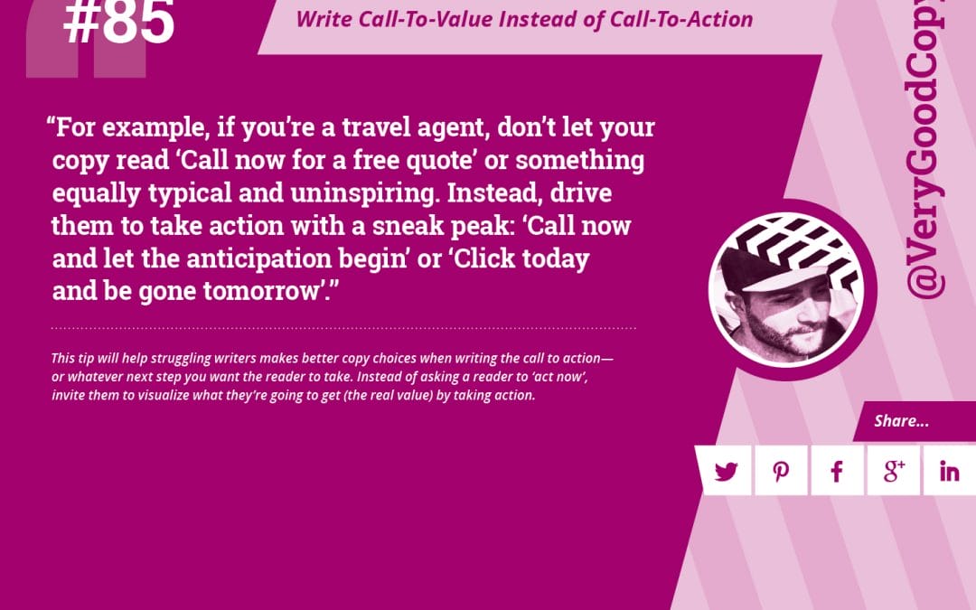 #85: Write Call-To-Value Instead of Call-To-Action