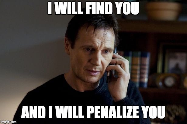 I will find you and I will penalize you meme - What are backlinks