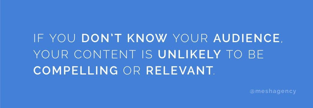If you don't know your audience, Your content is unlikely to be compelling when writing Writing Website Content